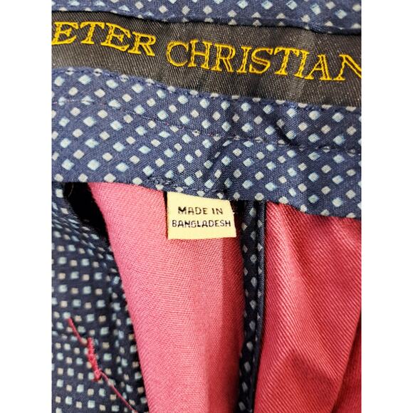 Peter Christian Shorts Men's Pink 42 Pleated New!! 9" Inseam - Picture 5 of 5